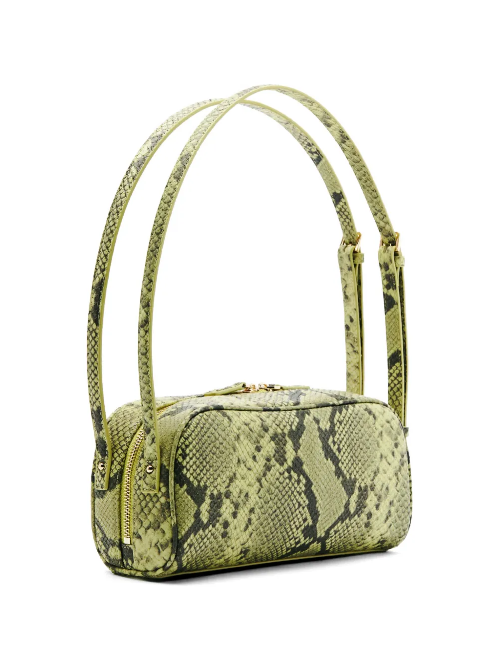 Patrizia Pepe Schoudertas met pythonprint Groen