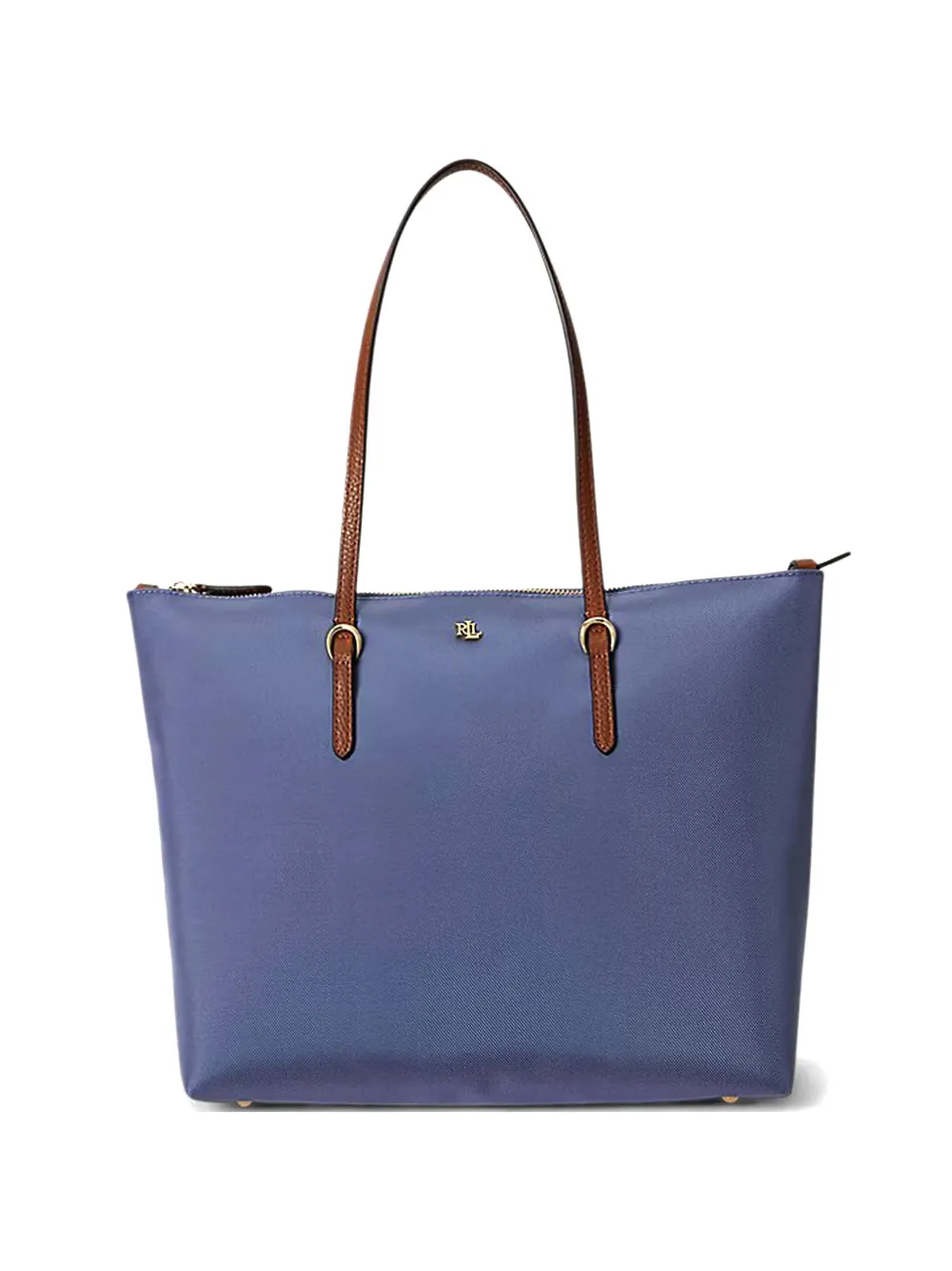 Lauren Ralph Lauren medium Keaton logo-plaque tote bag - Blu