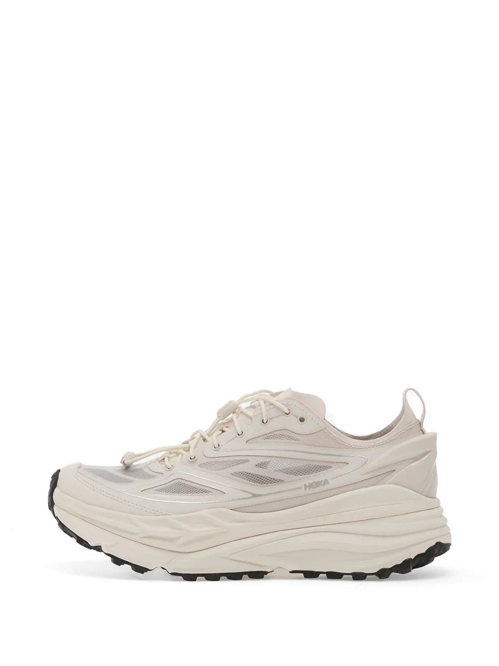 HOKA U Stinson One7 mesh-panelled sneakers Beige