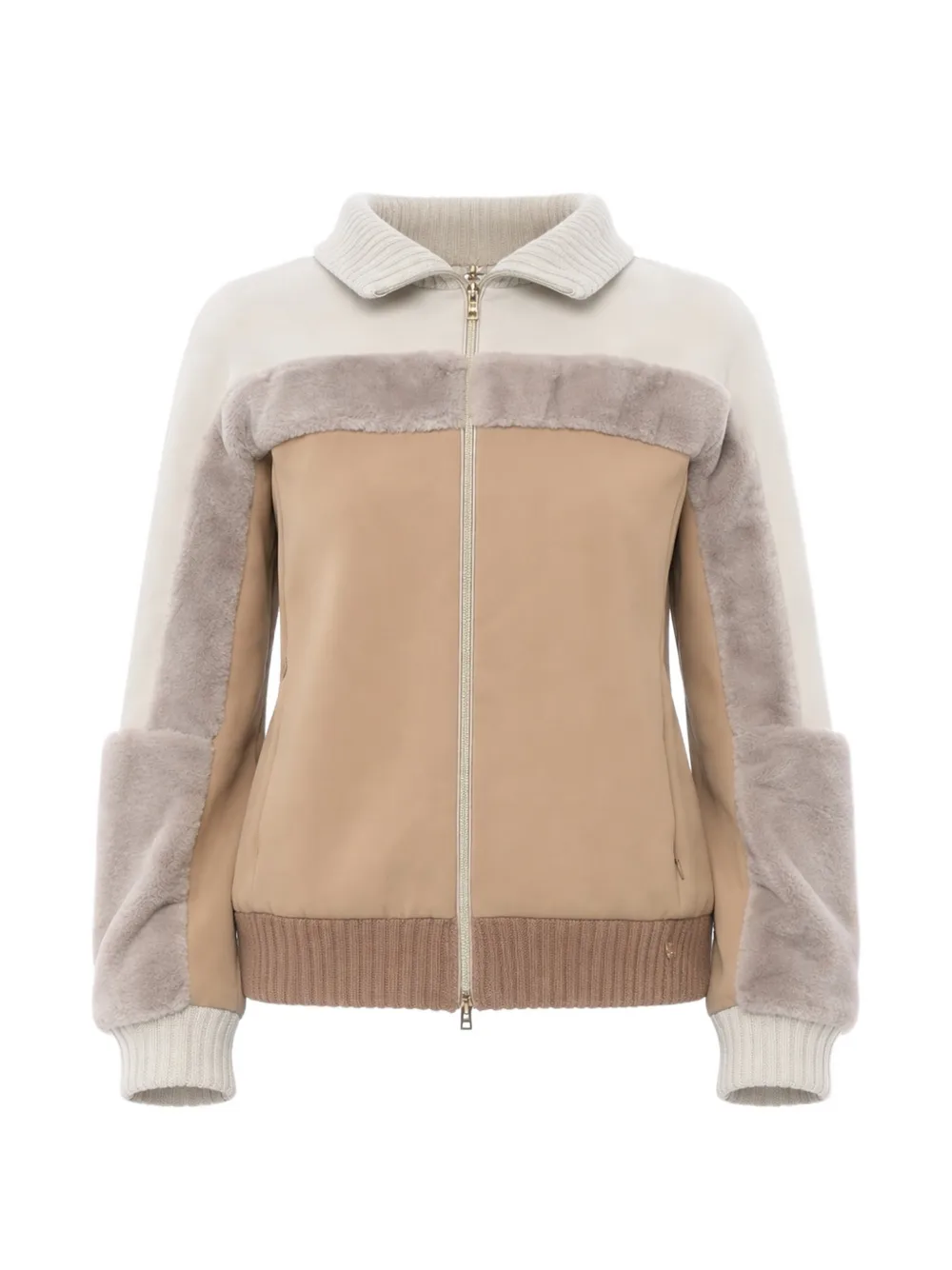Herno Resort faux-fur insert jacket - Nude