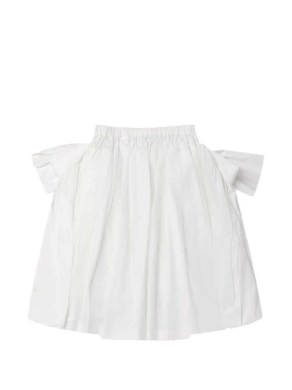 Comme des Garçons TAO bow-detail gathered skirt - Bianco