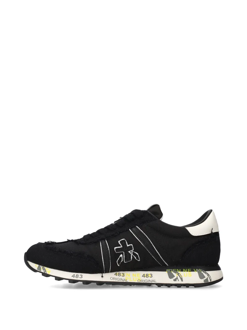 Premiata Lucy panelled sneakers Zwart