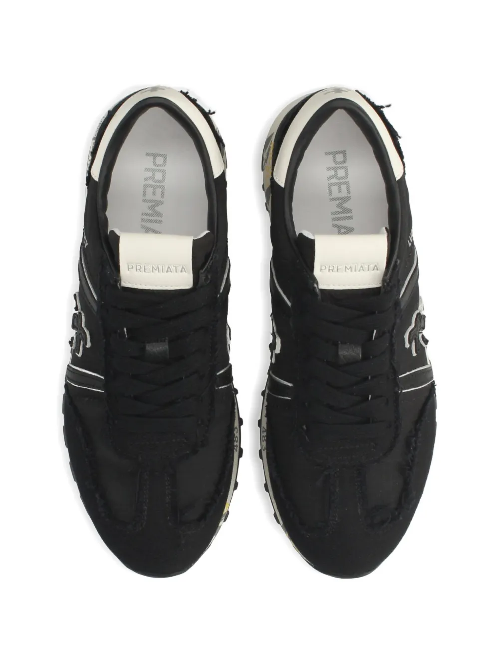 Premiata Lucy panelled sneakers Zwart