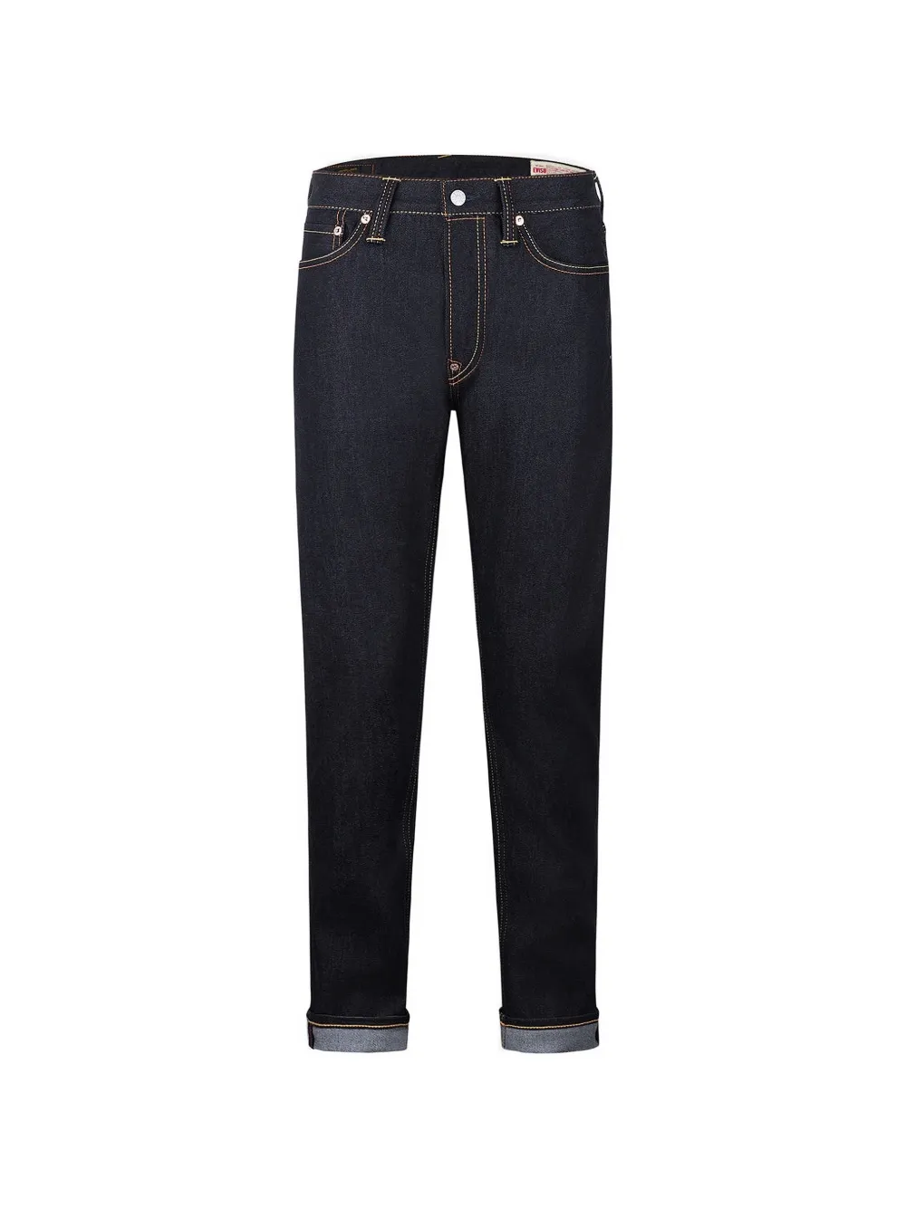 EVISU seagull-print tapered jeans - Blu