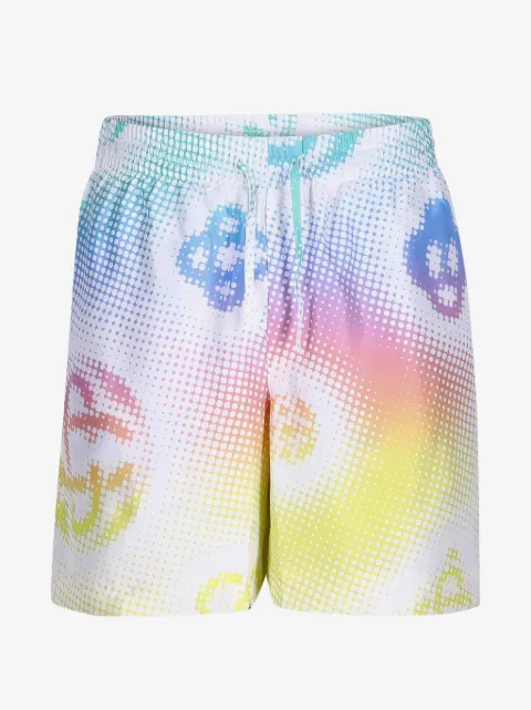 Casablanca halftone logo silk shorts