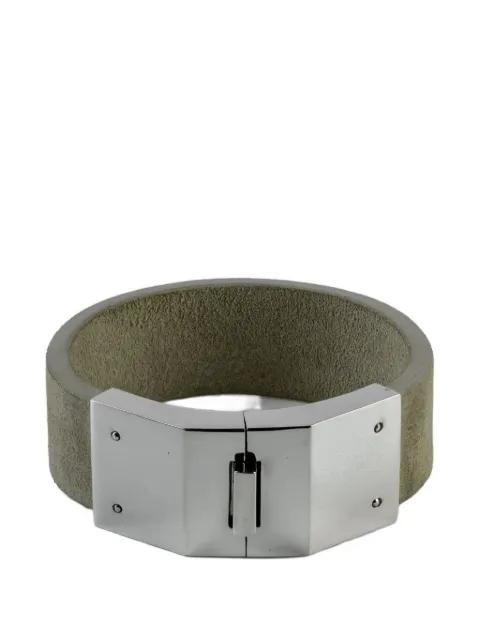 Parts of Four Box Lock leather bracelet