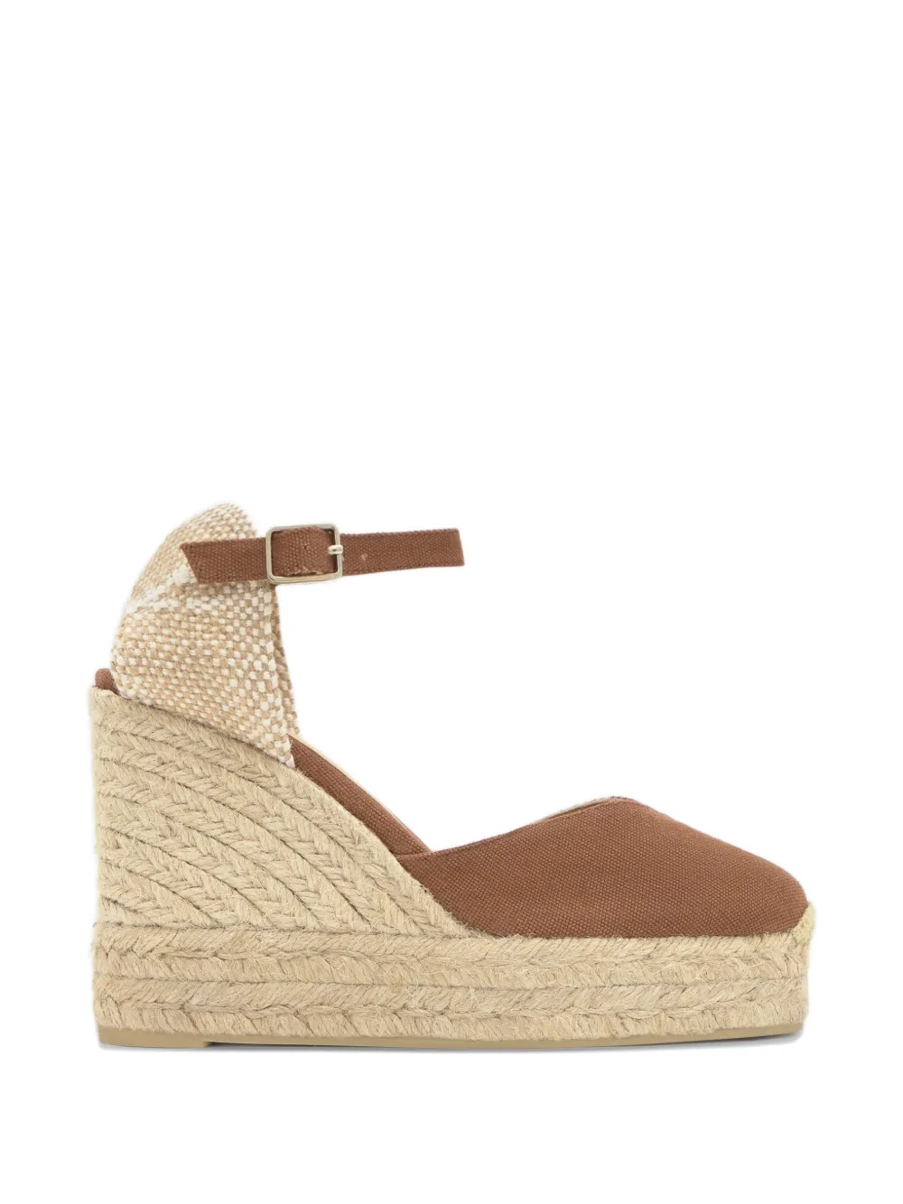 Castañer buckle-fastening wedge espadrilles Bruin