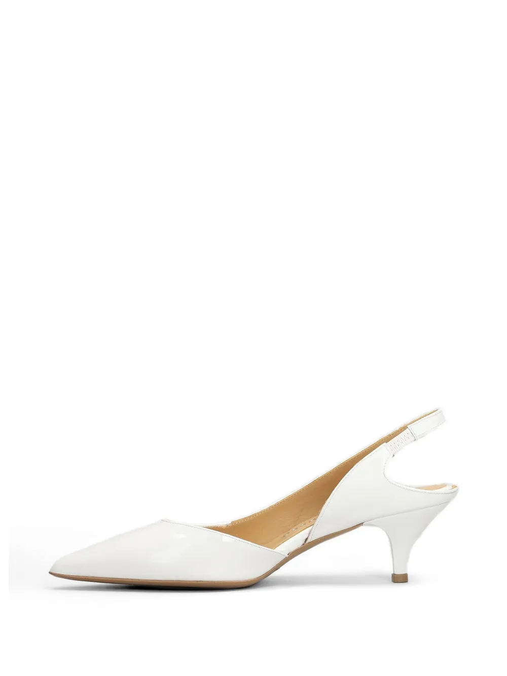 Fratelli Russo Slingback pumps met hak Wit