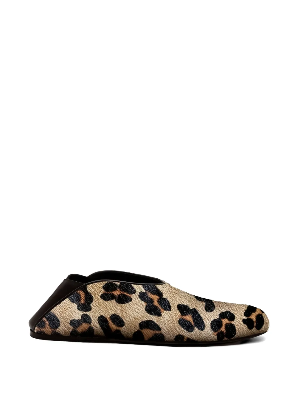 GIABORGHINI Granny leopard-print mules - Toni neutri