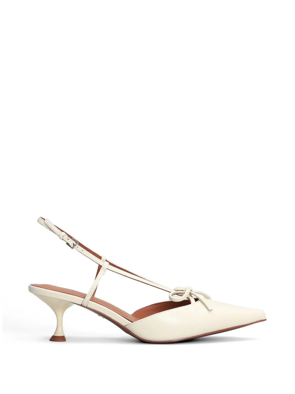 Lola Cruz Audrey bow-detail slingback pumps - Toni neutri