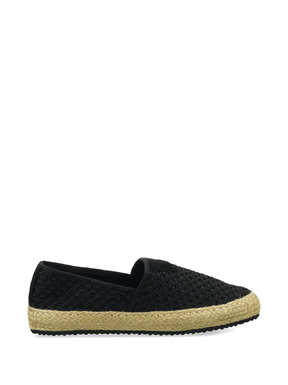 Gant Raffiaville woven slip-on espadrilles Zwart