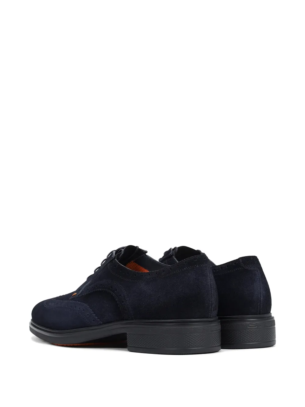 Santoni leather derby shoes Blauw