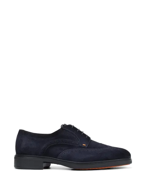 Santoni leather derby shoes