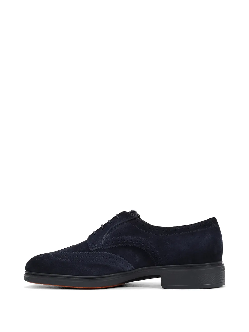 Santoni leather derby shoes Blauw