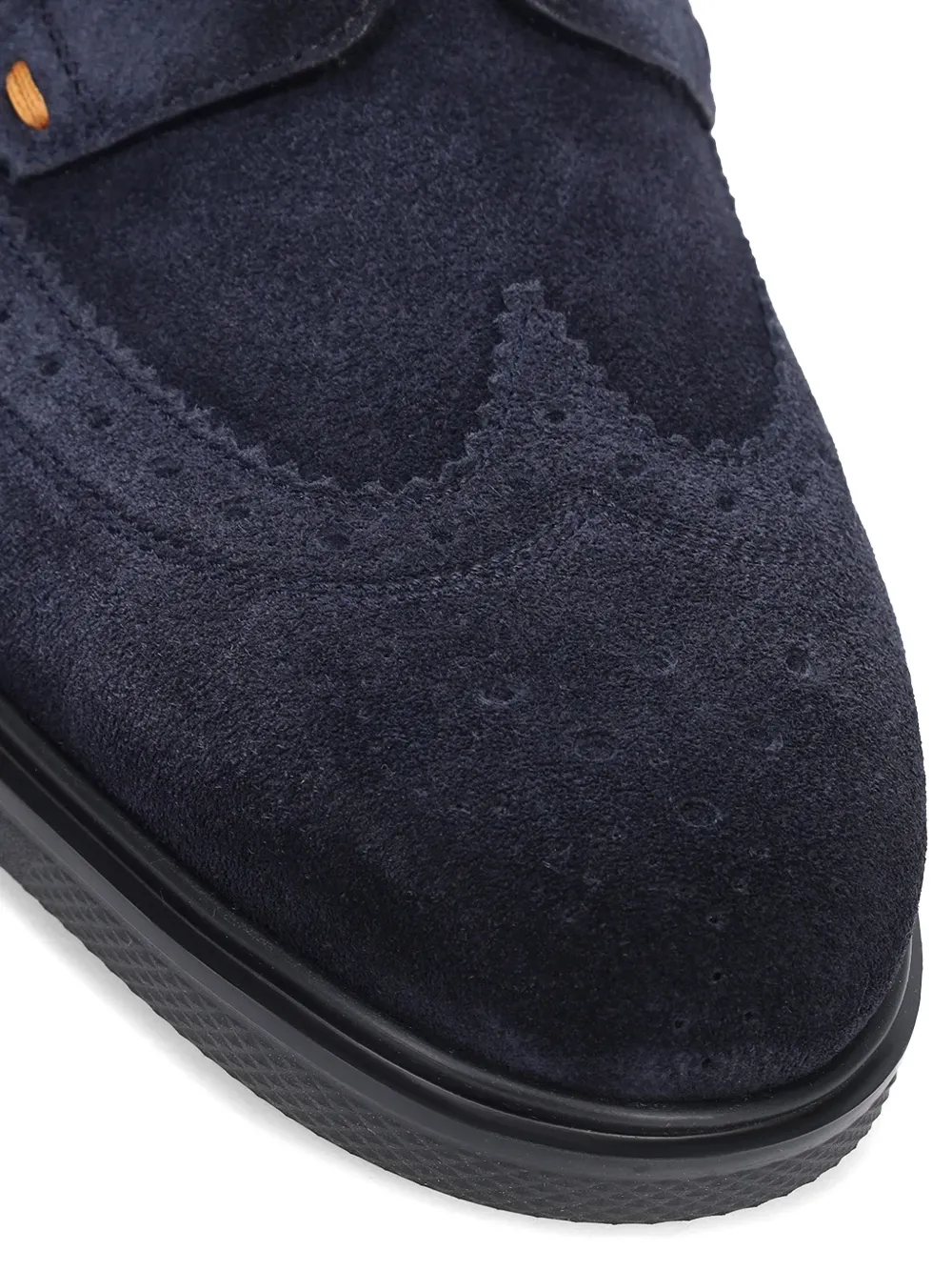 Santoni leather derby shoes Blauw