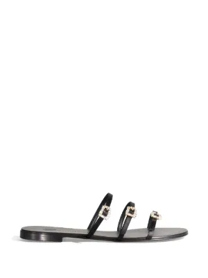 Valentino Garavani ロックスタッズ カボション レザーサンダル