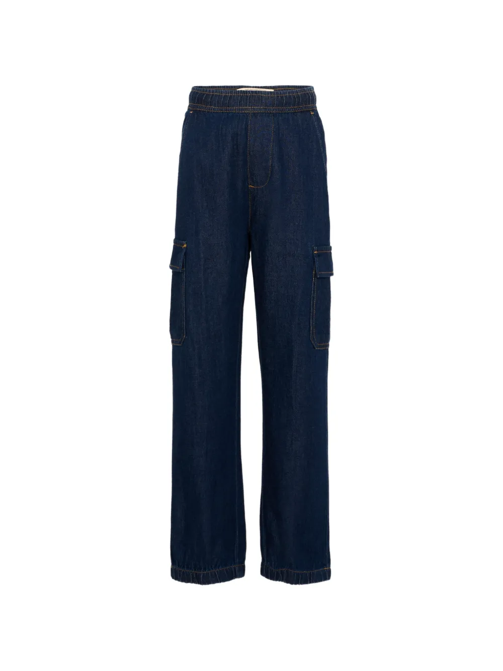 TRUSSARDI JUNIOR elasticated-waistband cargo pants - Blu