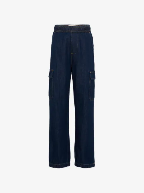 TRUSSARDI JUNIOR elasticated-waistband cargo pants