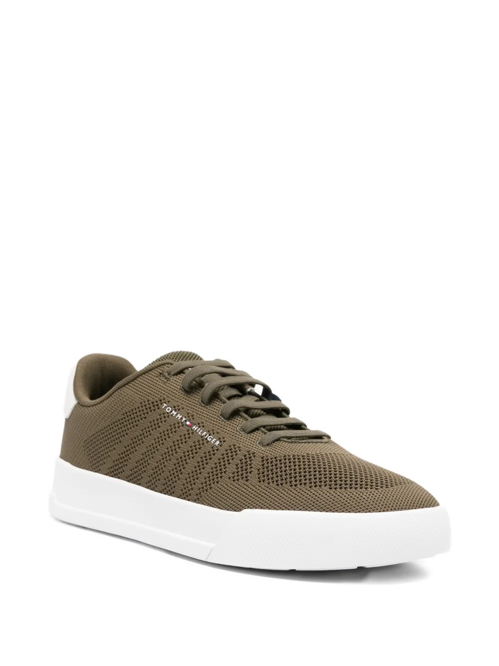 Tommy Hilfiger Sneakers met suède afwerking Groen
