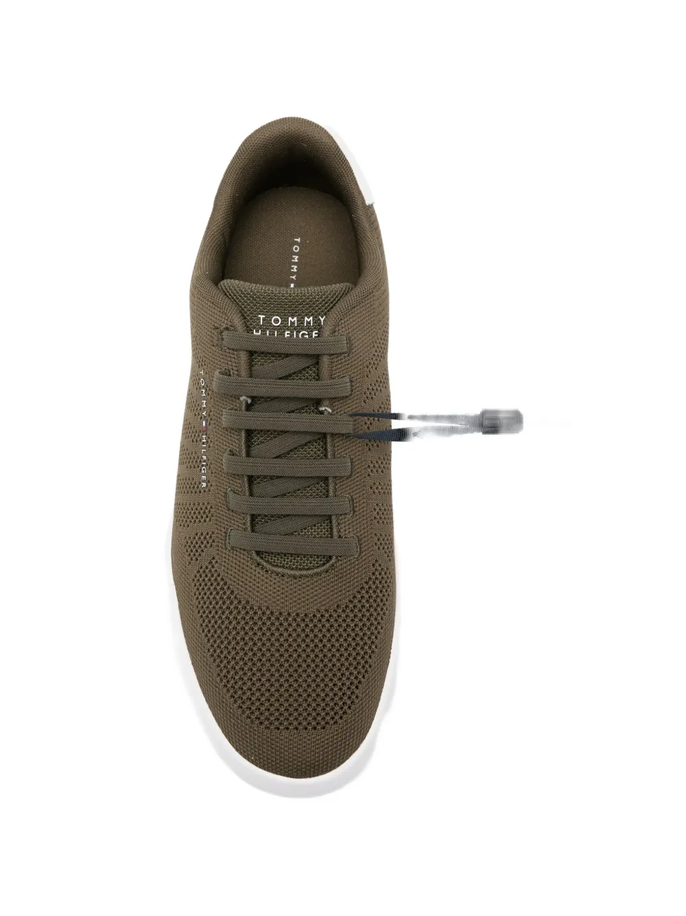 Tommy Hilfiger Sneakers met suède afwerking Groen