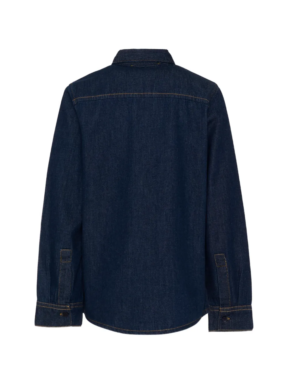 TRUSSARDI JUNIOR Spijkershirt met geborduurd logo Blauw