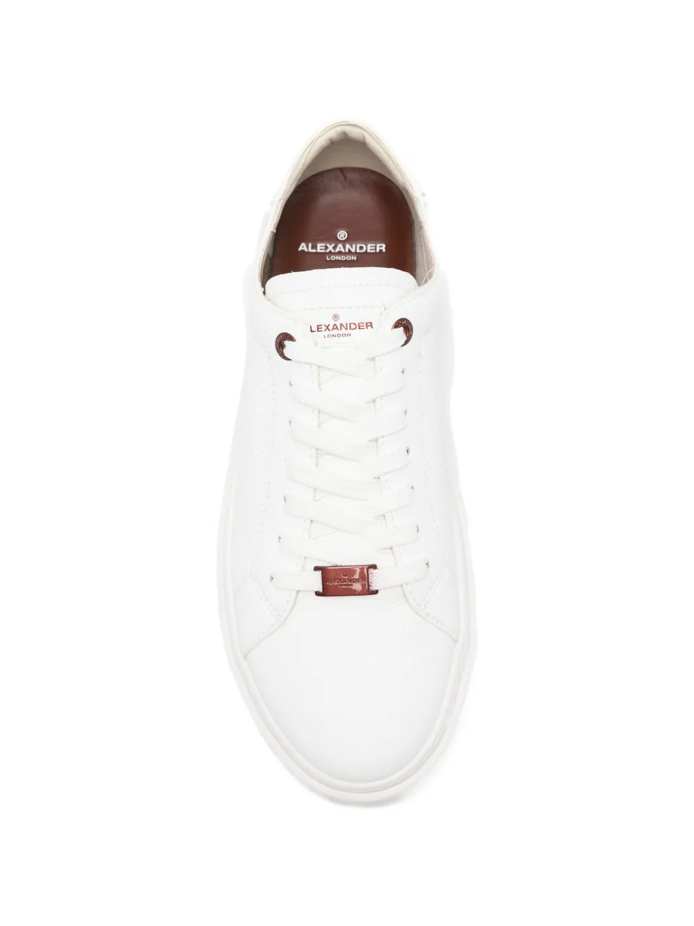 Alexander Smith London pebbled-leather sneakers Wit