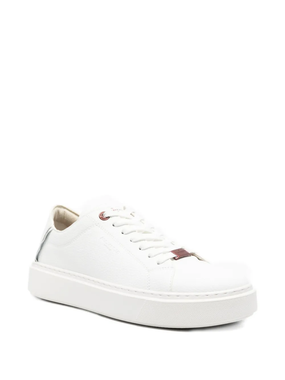 Alexander Smith London pebbled-leather sneakers Wit