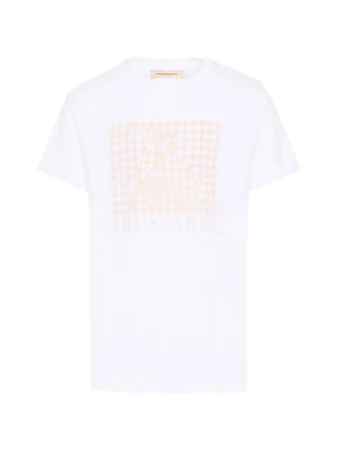 TRUSSARDI JUNIOR logo-print checkered T-shirt