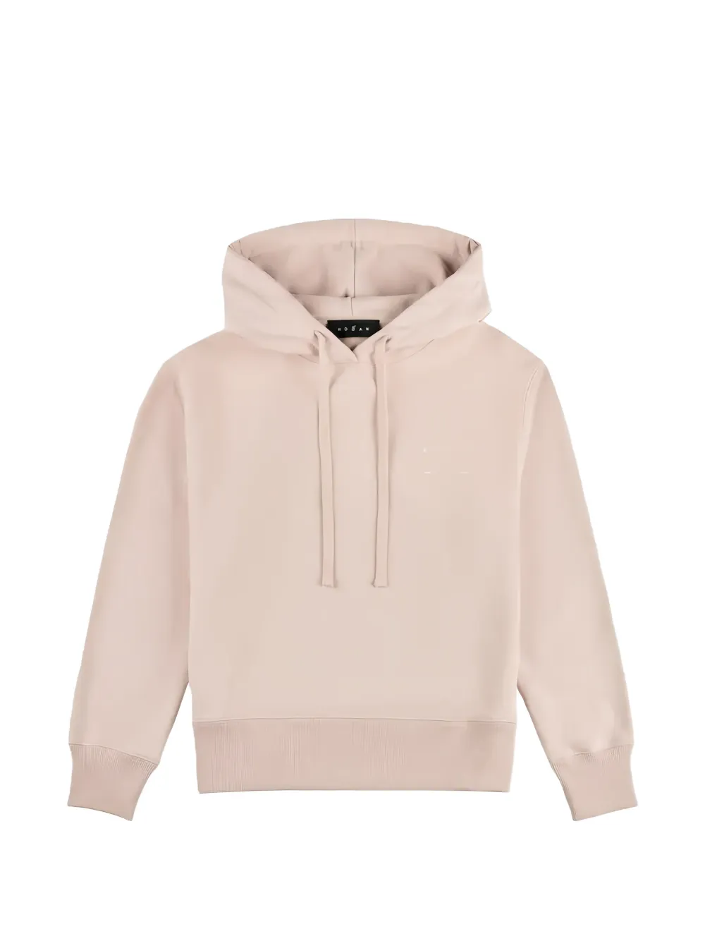 Hogan logo-print drawstring hoodie - Toni neutri