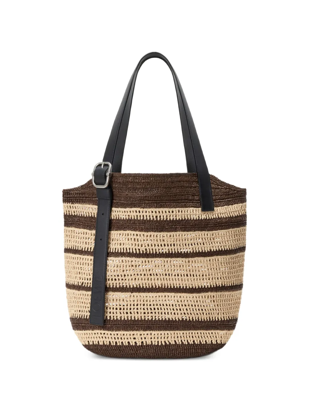 LOEWE loop Basket in raffia