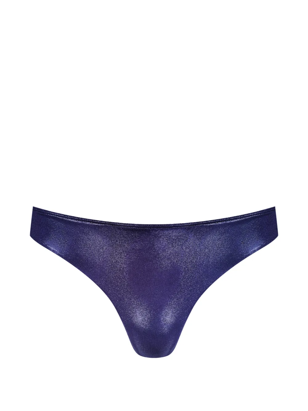 Maison Close metallic-finish bikini bottoms - Blau
