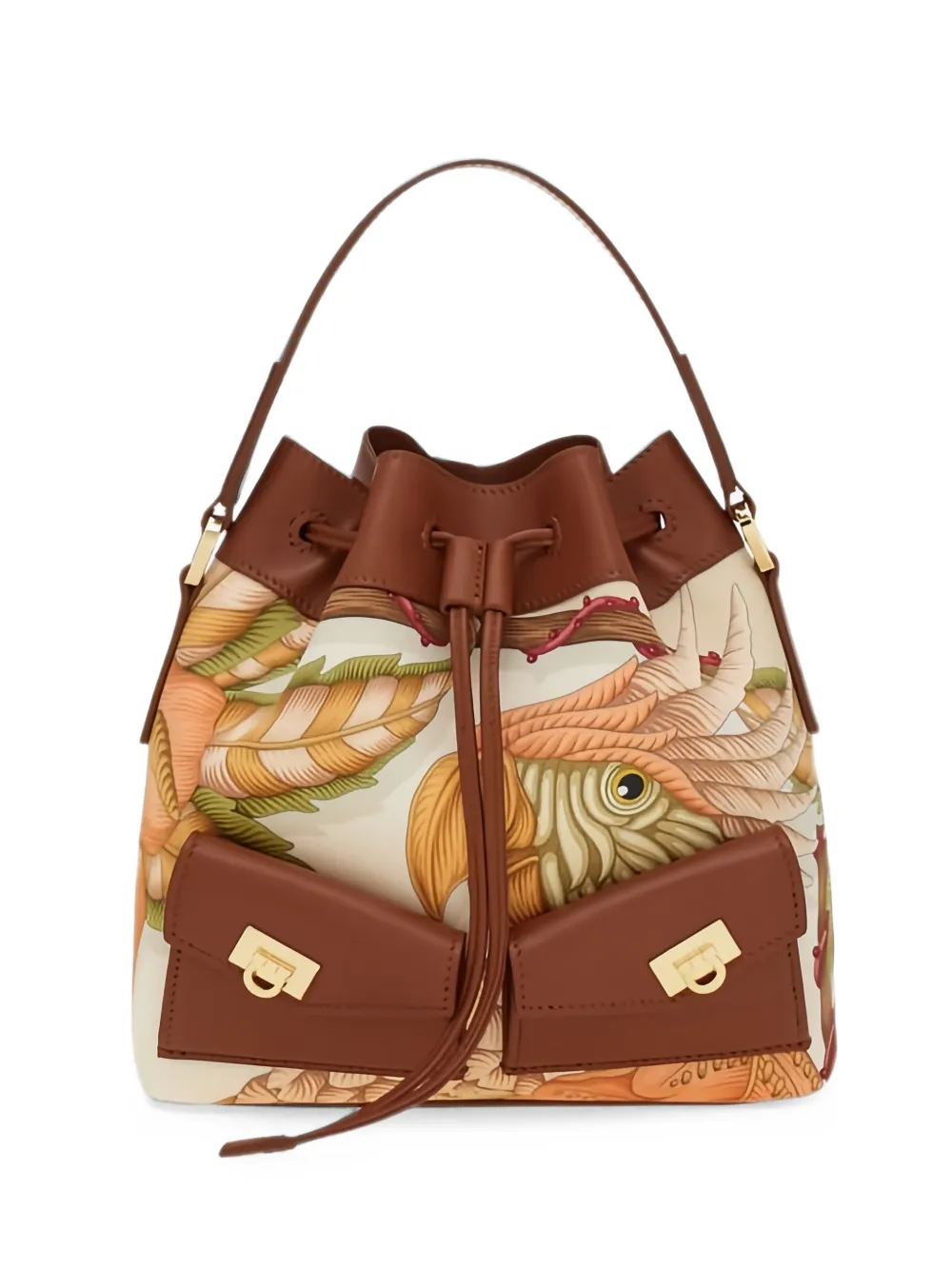 Ferragamo multipocket bucket bag