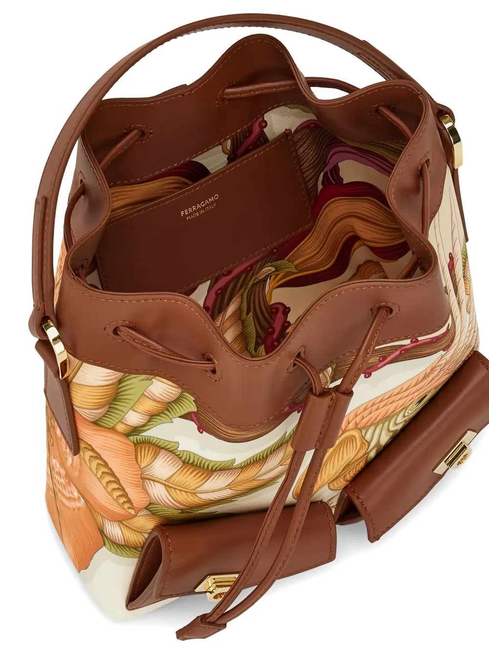 Ferragamo Multipocket bucket-tas Oranje