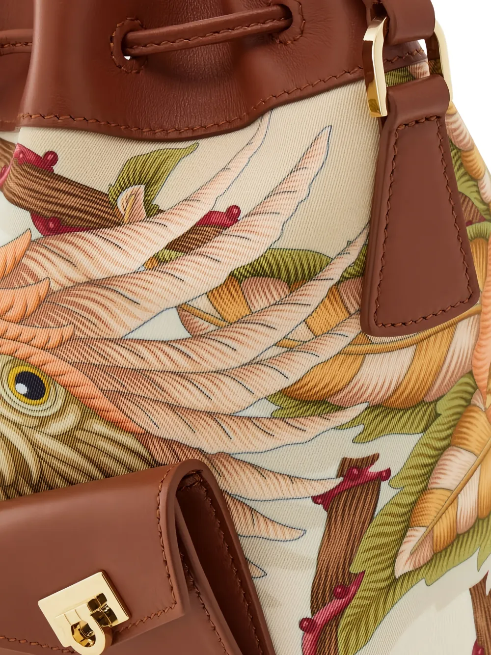 Ferragamo Multipocket bucket-tas Oranje