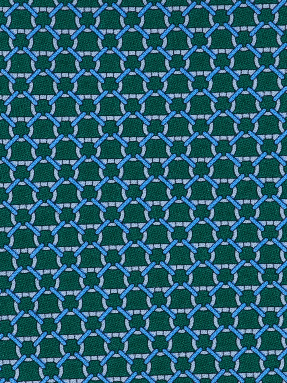 Ferragamo Zijden stropdas met print Groen