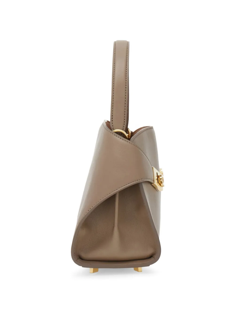 Ferragamo Hug Soft tweekleurige handtas (XS) Beige