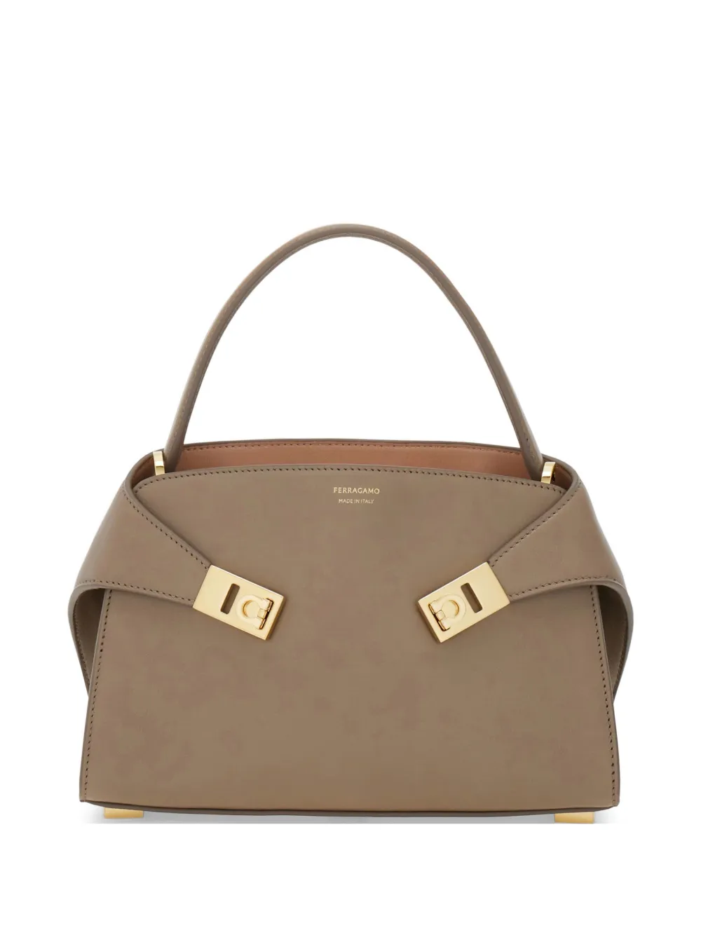 Ferragamo Hug Soft bicolor handbag (XS) - Toni neutri