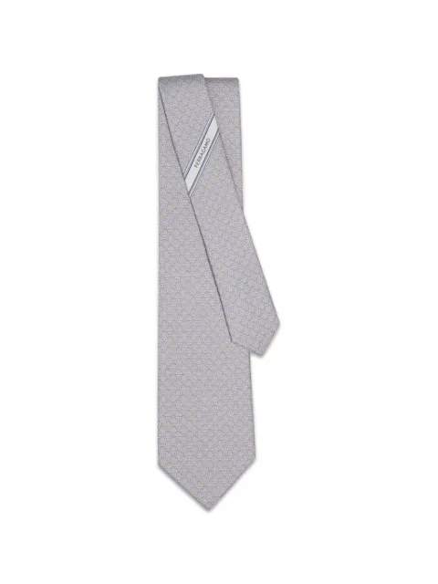 Ferragamo Link-print silk tie