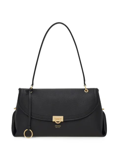 Ferragamo sac porté épaule Gancini en cuir grainé