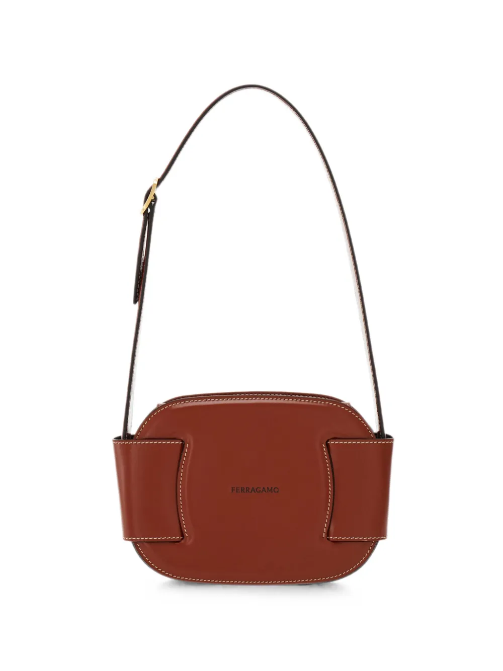 Ferragamo adjustable-strap minibag - Brown