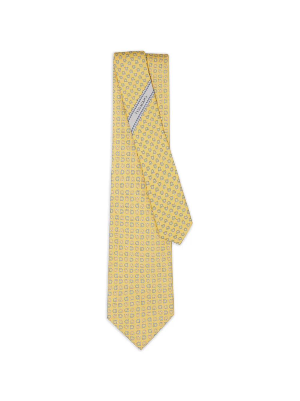 Ferragamo Gancini print silk tie · One Size