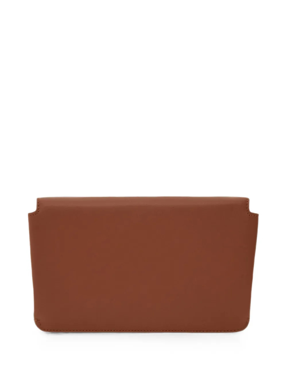 Ferragamo Gancini clutch met draaislot Bruin