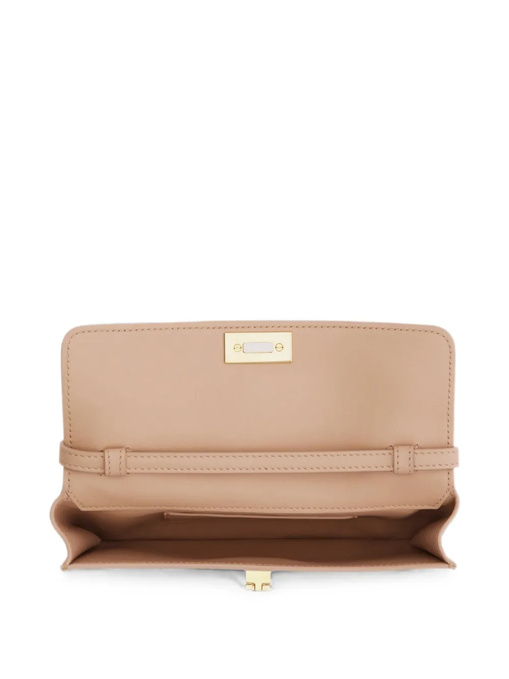 Ferragamo Gancini platte mini-tas Beige