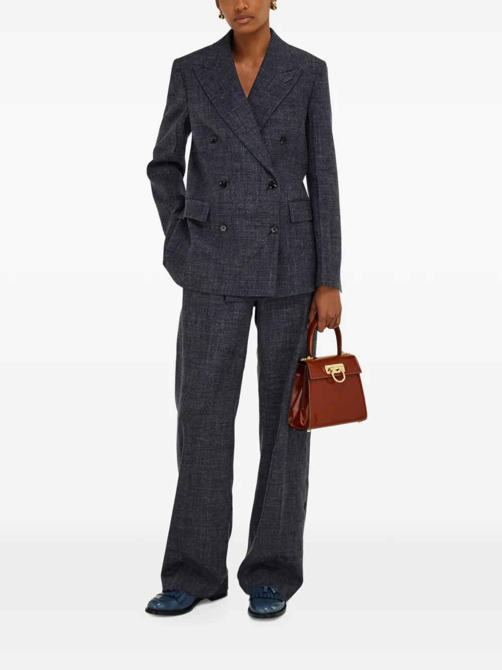 Ferragamo Kleine Iconic shopper met handvat Bruin