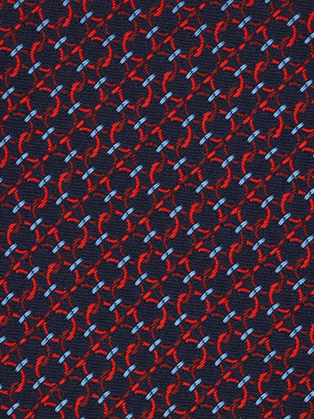 Ferragamo Stropdas met jacquard Blauw