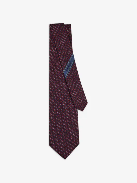 Ferragamo Gancini silk jacquard tie