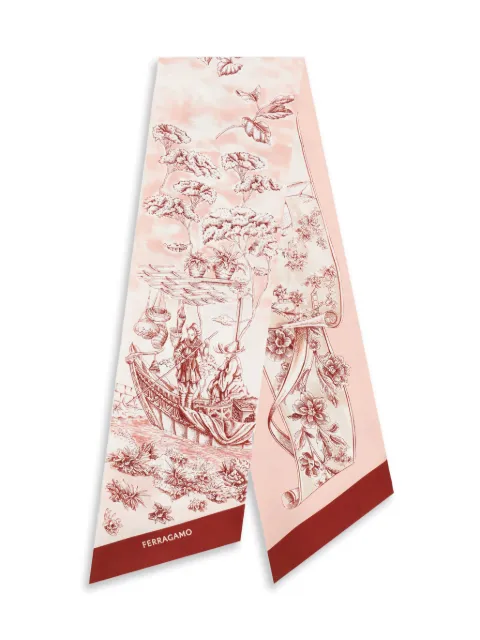 Ferragamo Voyage-print silk bandeau
