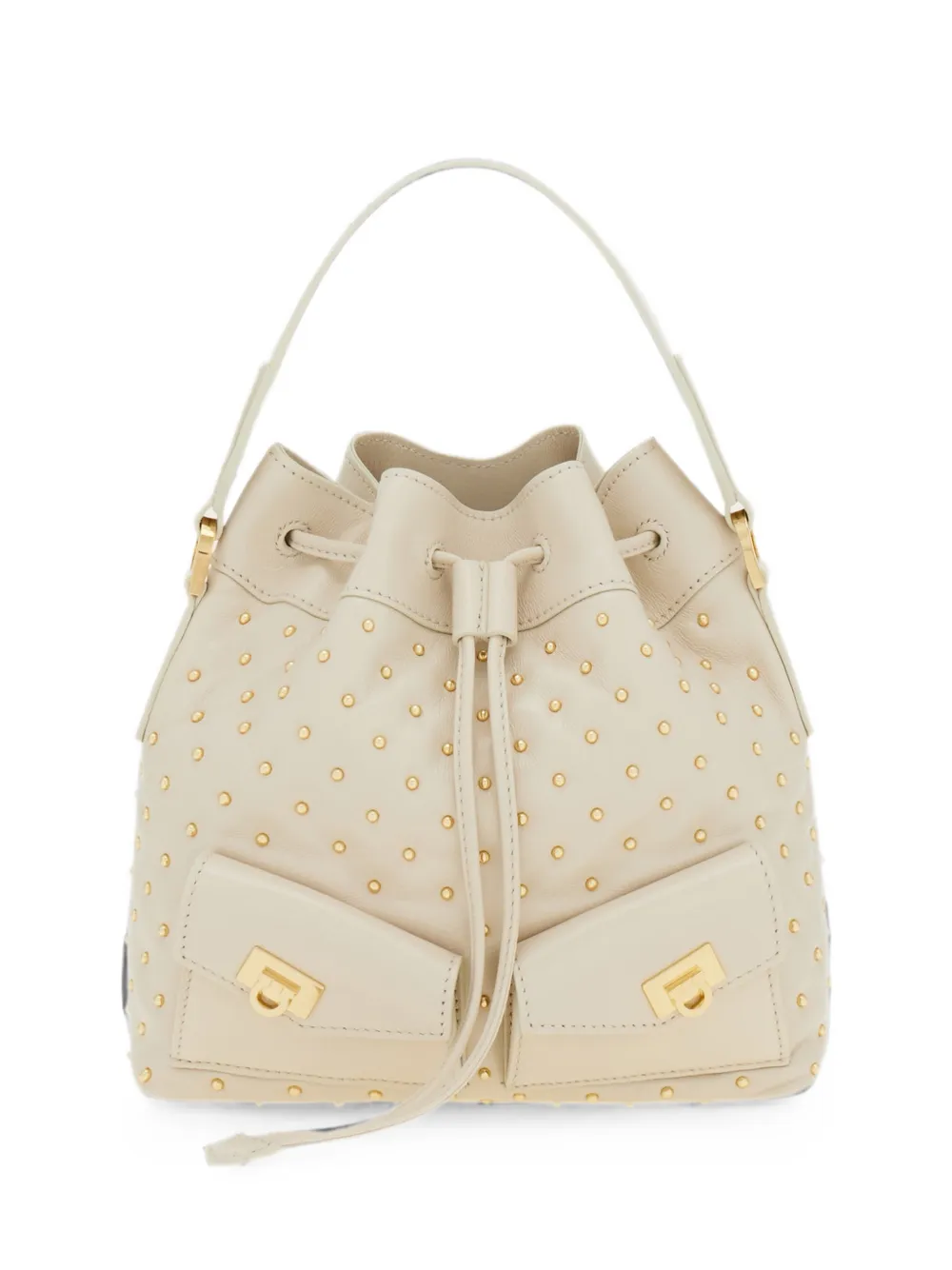 Ferragamo multipocket bucket bag - Toni neutri