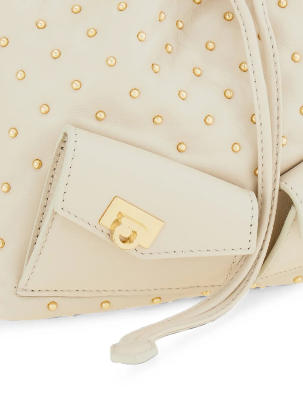 Ferragamo Multipocket bucket-tas Beige