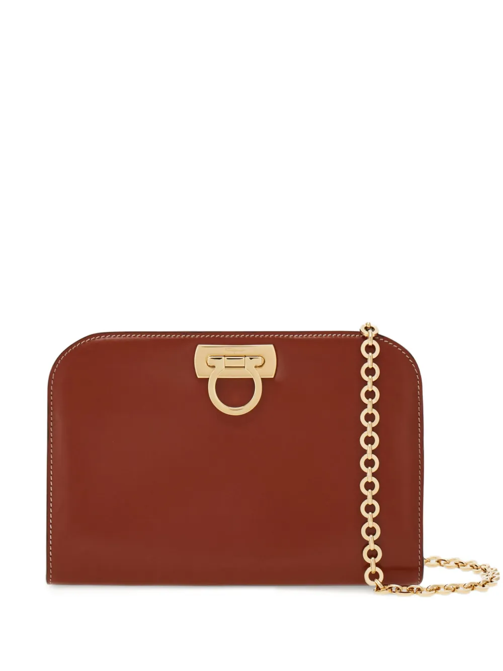 Ferragamo Diana clutch - Brown